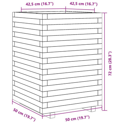 Pflanzkübel 50x50x72 cm Massivholz Douglasie