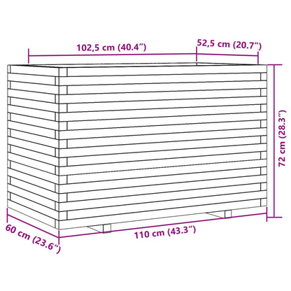 Pflanzkübel 110x60x72 cm Massivholz Douglasie