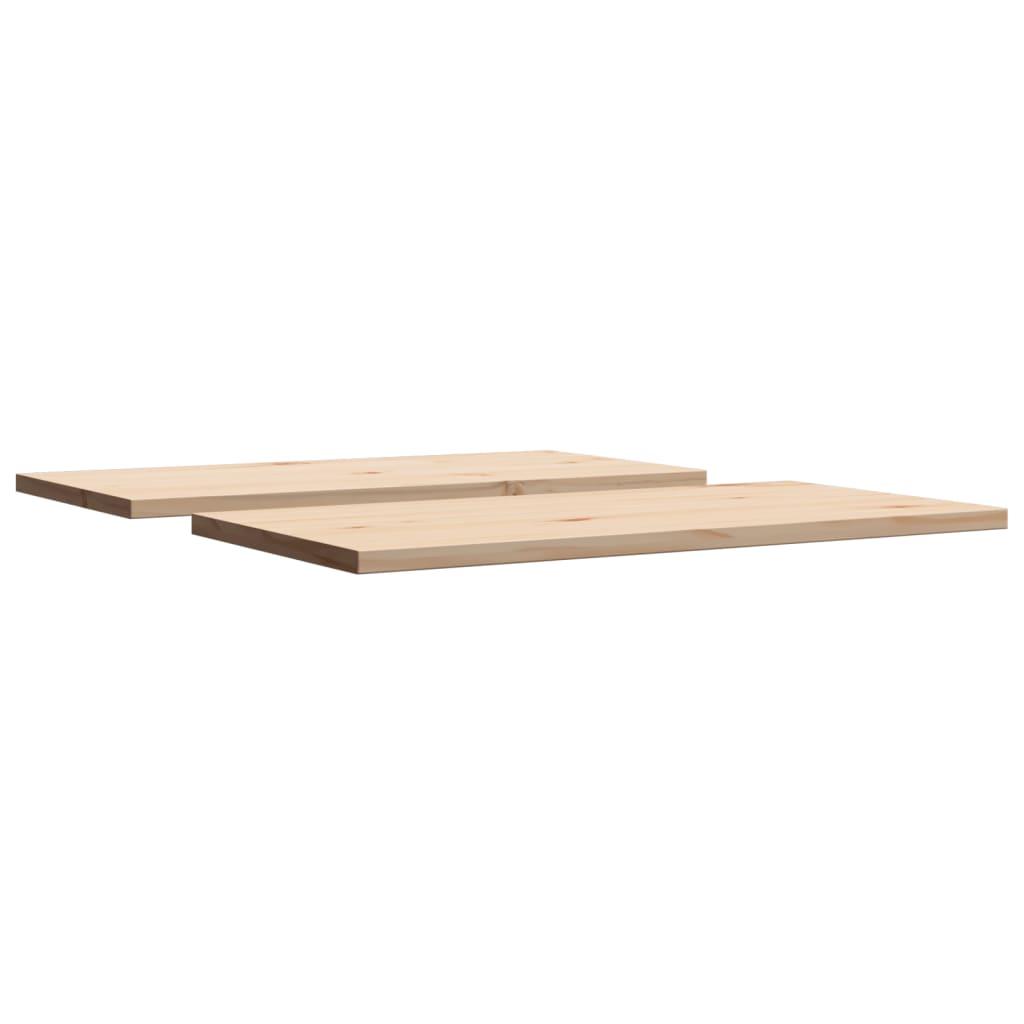 Tischplatten 2 Stk. 90x45x2,5 cm Rechteckig Massivholz Kiefer