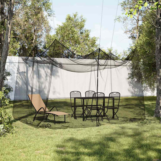 Moskitonetz Indoor Outdoor 156 Mesh Schwarz 300x300x250 cm