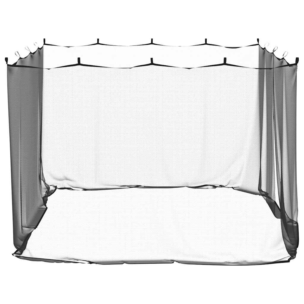 Moskitonetz für den Außenbereich, 220 Maschen, Schwarz, 300 x 300 x 200 cm