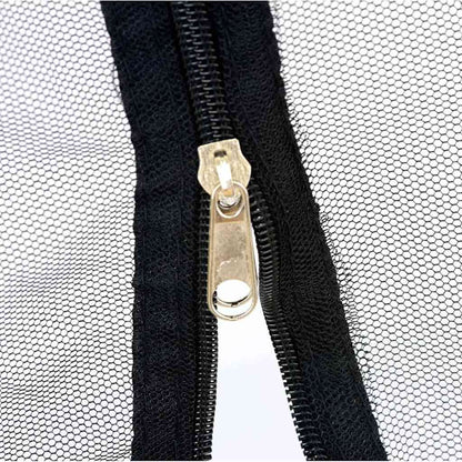 Moskitonetz für den Außenbereich, 220 Maschen, Schwarz, 300 x 300 x 200 cm