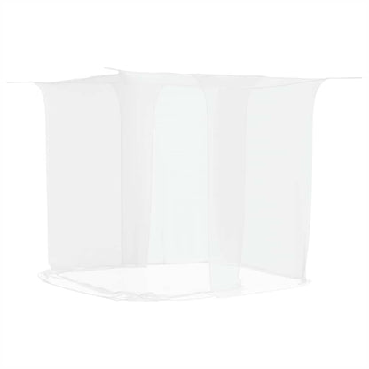 Moskitonetz zum Aufhängen 156 Mesh Weiß 220x150x180 cm