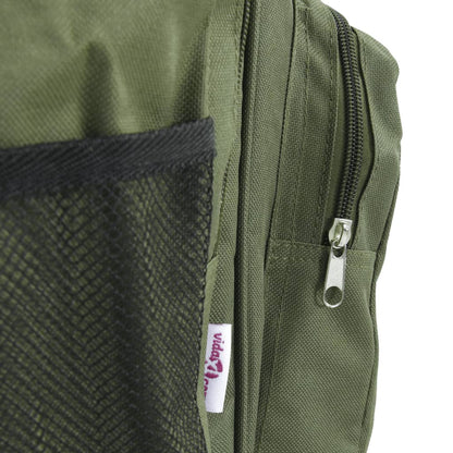 Borsa da pesca, impermeabile, tessuto Oxford verde scuro