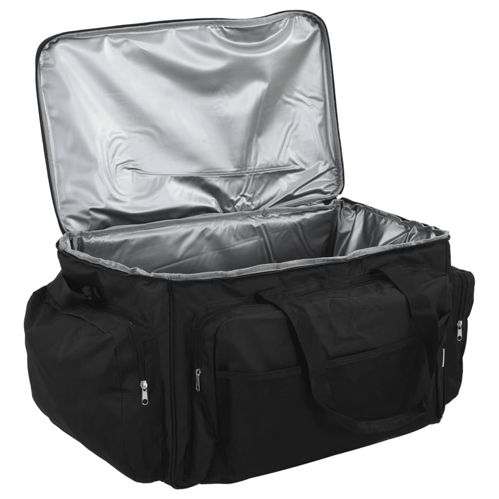 Borsa da pesca, impermeabile, tessuto Oxford nero