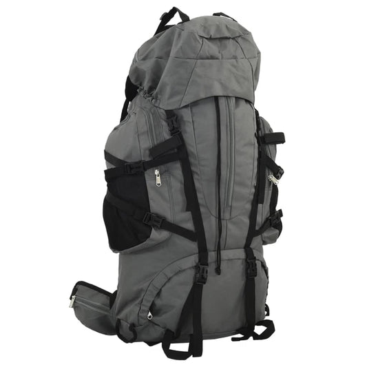 Wanderrucksack Grau 60 L Oxford-Gewebe