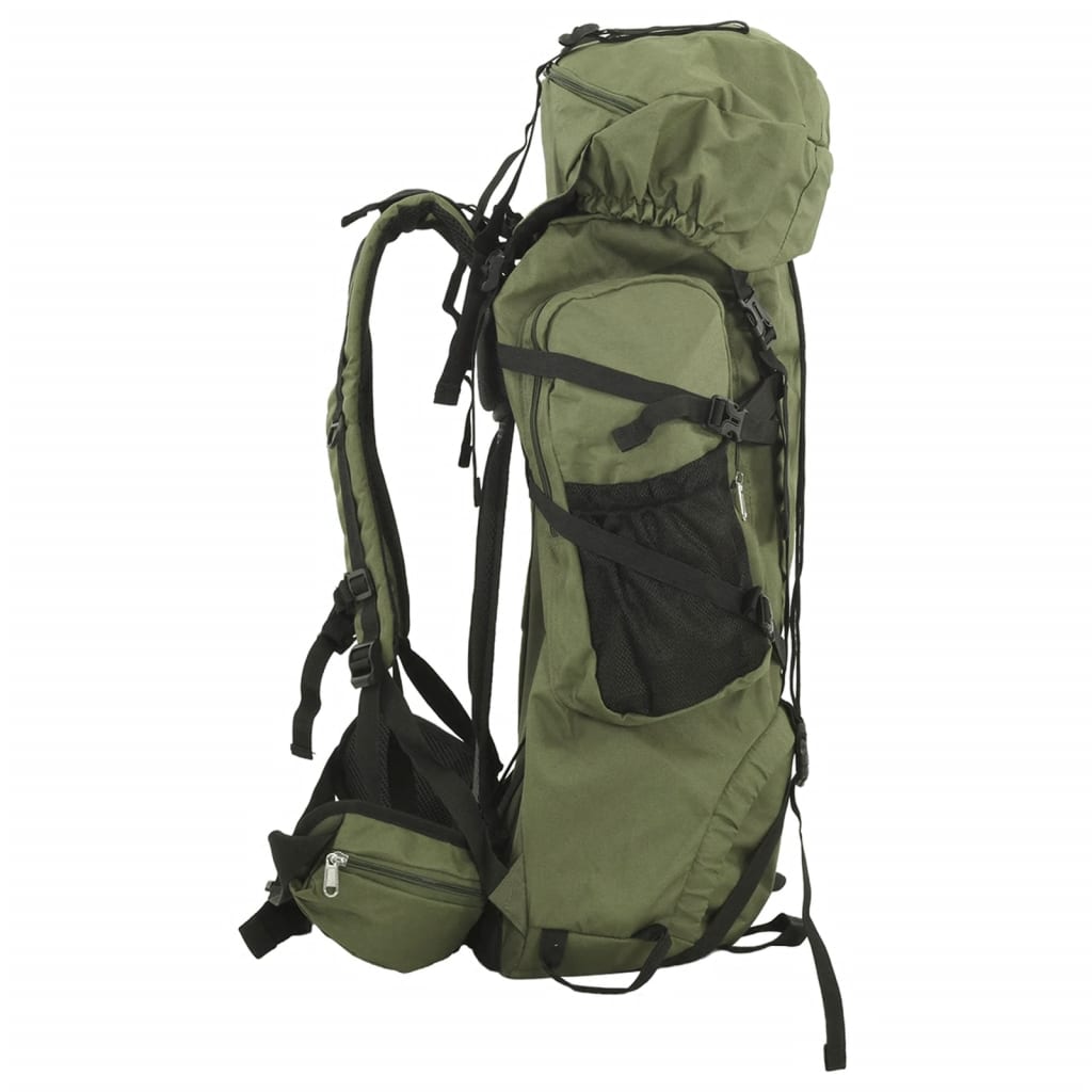 Wanderrucksack Armeegrün 60 L Oxford-Gewebe