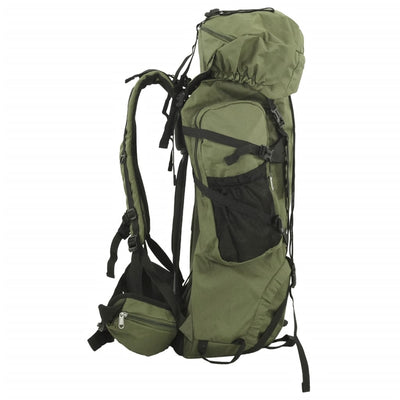 Wanderrucksack Armeegrün 60 L Oxford-Gewebe