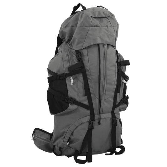 Wanderrucksack Grau 80 L Oxford-Gewebe