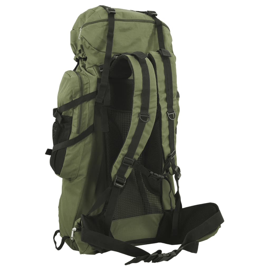 Wanderrucksack Armeegrün 80 L Oxford-Gewebe