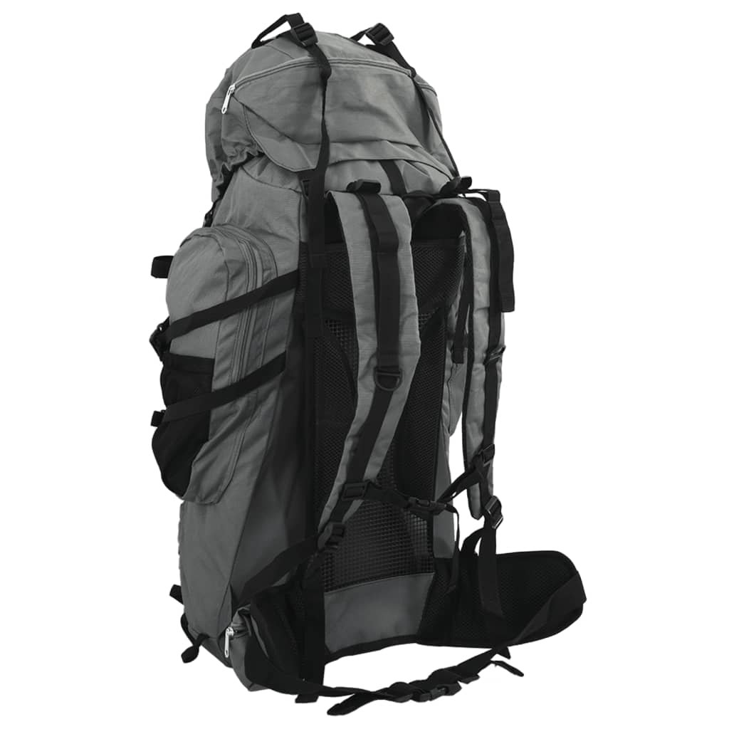 Wanderrucksack Grau 100 L Oxford-Gewebe