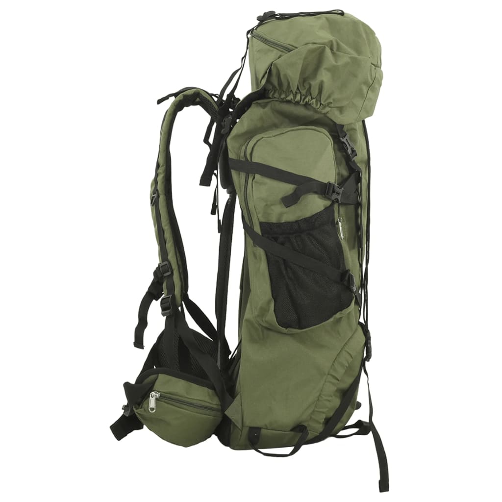 Wanderrucksack Armeegrün 100 L Oxford-Gewebe