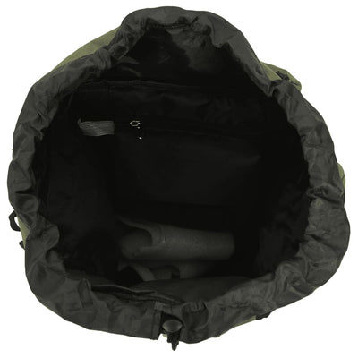 Wanderrucksack Armeegrün 100 L Oxford-Gewebe