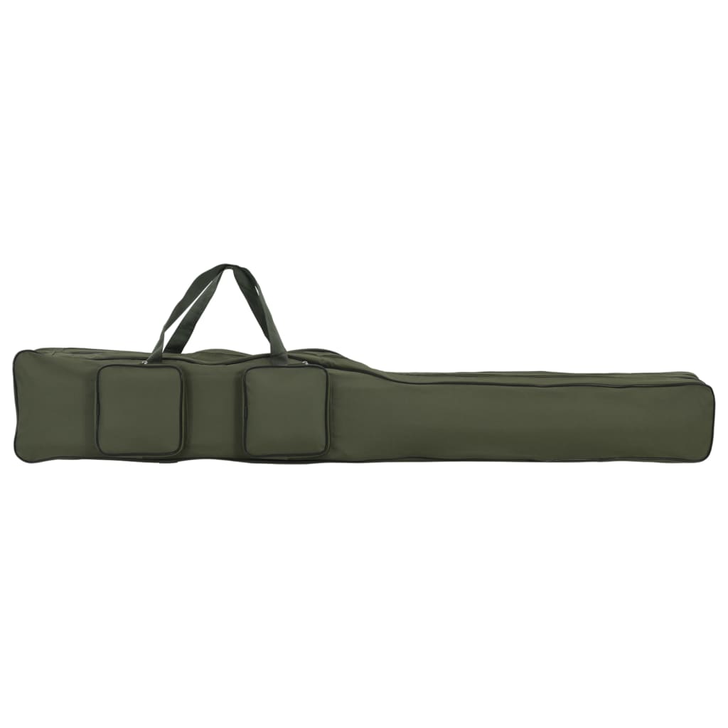Borsa per canna da pesca, verde scuro, 160 cm, tessuto Oxford