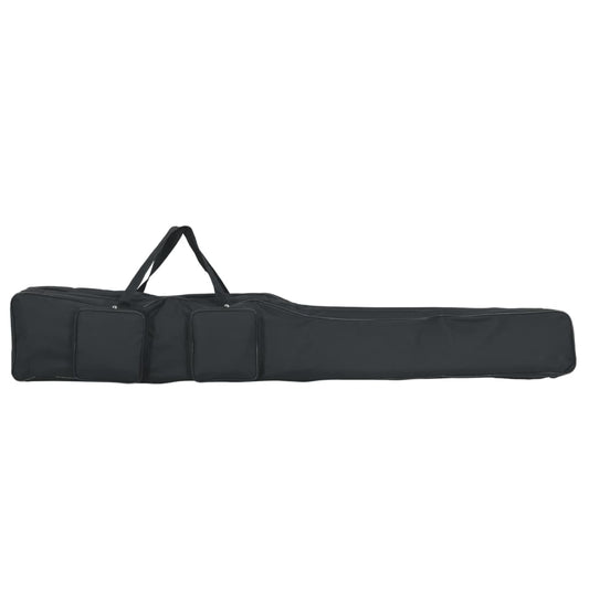 Borsa portacanna da pesca, nera, 160 cm, tessuto Oxford