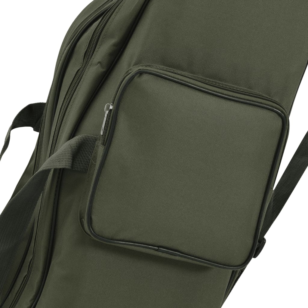 Borsa per canna da pesca, verde scuro, 160 cm, tessuto Oxford