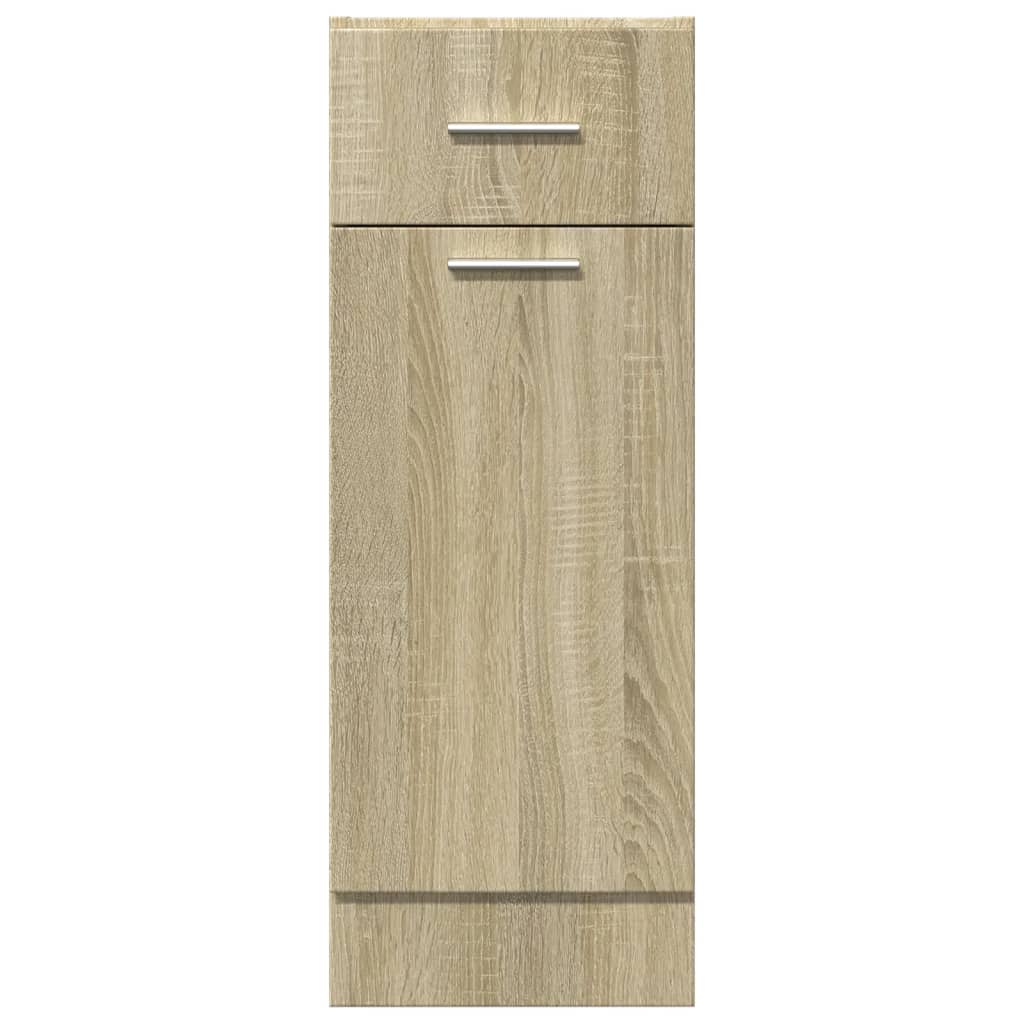 Schubunterschrank Sonoma-Eiche 30x46x81,5 cm Holzwerkstoff