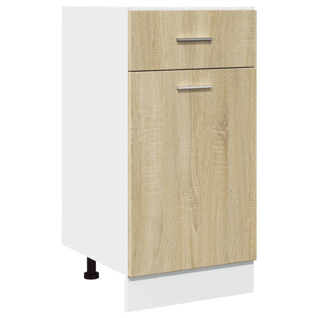 Schubunterschrank Sonoma-Eiche 40x46x81,5 cm Holzwerkstoff