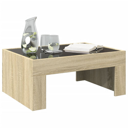 Couchtisch mit Infinity-LED Sonoma-Eiche 70x50x30 cm