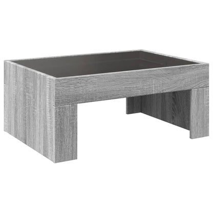 Couchtisch mit Infinity-LED Grau Sonoma 70x50x30 cm