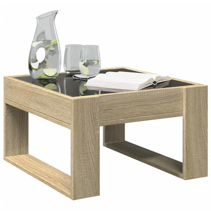 Couchtisch mit Infinity-LED Sonoma-Eiche 50x53x30 cm