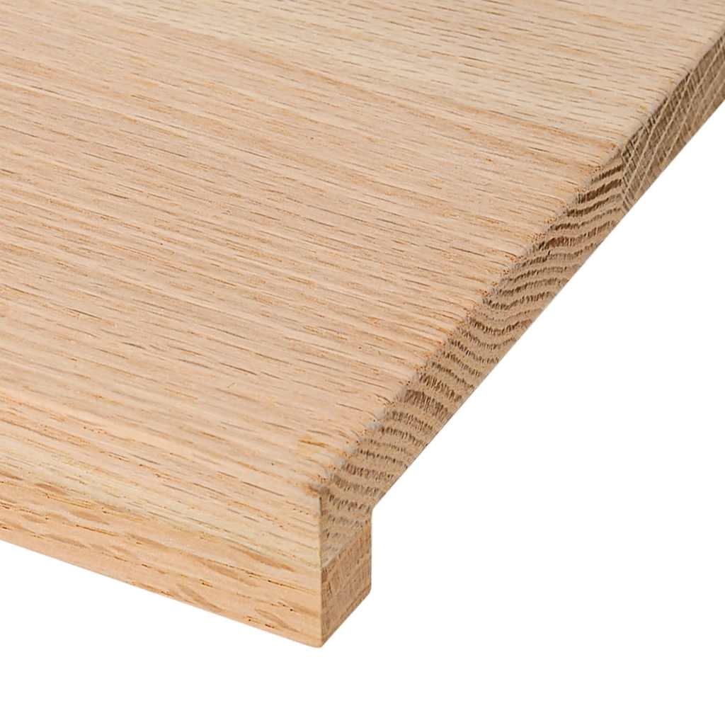 Treppenstufen 4 Stk. Unbehandelt 100x30x2 cm Massivholz Eiche