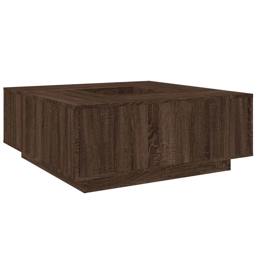 Couchtisch Braun Eichen-Optik 100x100x40 cm Holzwerkstoff