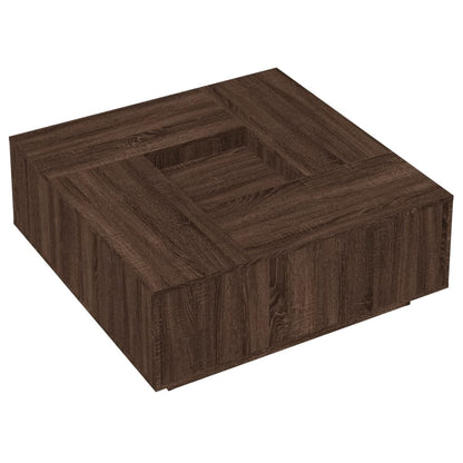 Couchtisch Braun Eichen-Optik 100x100x40 cm Holzwerkstoff