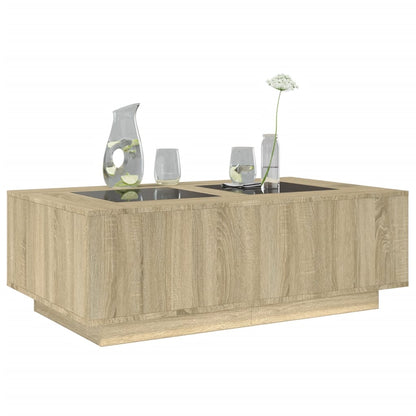 Couchtisch mit Infinity-LED Sonoma-Eiche 116x69x40 cm