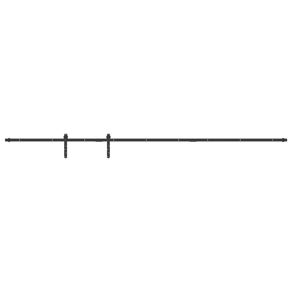 Schiebetürbeschlag Set für Schranktüren 244 cm Karbonstahl