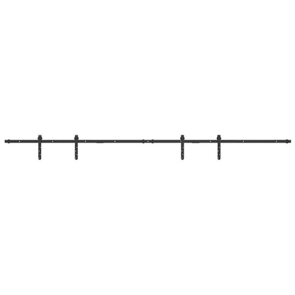 Schiebetürbeschlag Set für Schranktüren 244 cm Karbonstahl