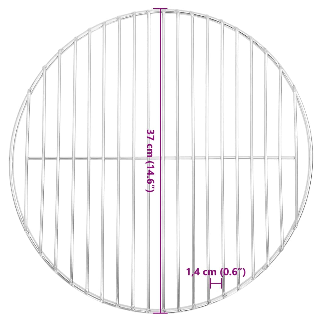 Grillrost Rund Ø37 cm 304 Edelstahl