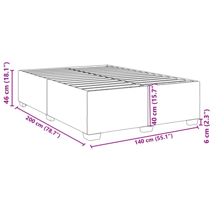 Bettgestell Schwarz 140x200 cm Kunstleder