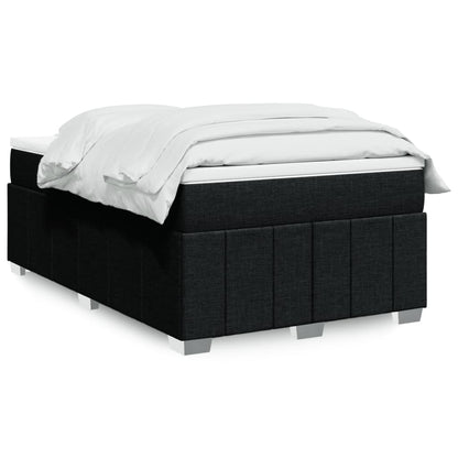 Boxspringbett mit Matratze Schwarz 120x190 cm Stoff