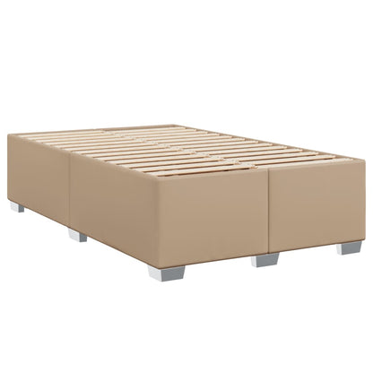 Boxspringbett mit Matratze Cappuccino-Braun 80x200cm Kunstleder