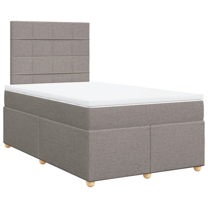 Boxspringbett mit Matratze Taupe 120x190 cm Stoff