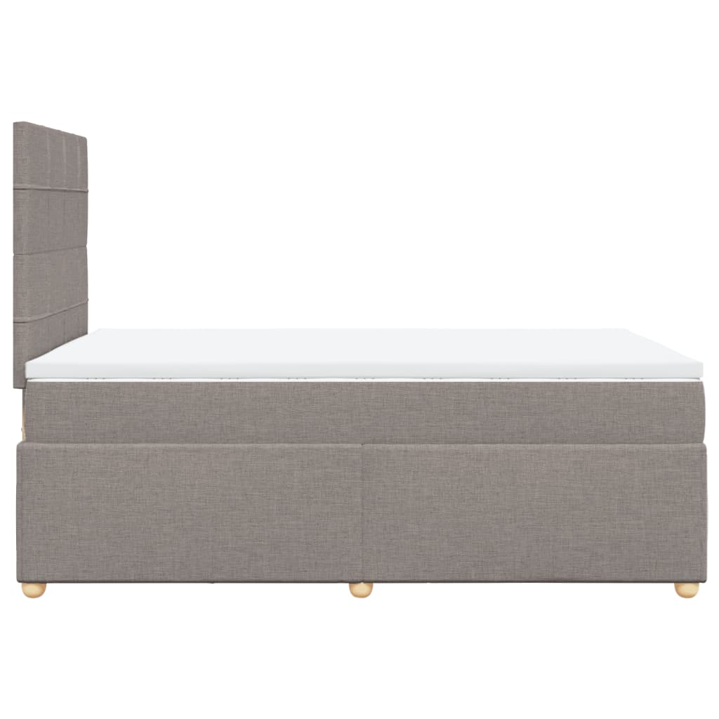 Boxspringbett mit Matratze Taupe 120x190 cm Stoff