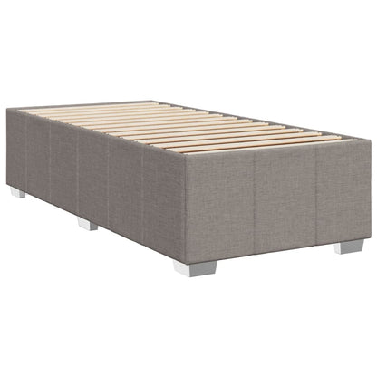 Boxspringbett mit Matratze Taupe 90x190 cm Stoff