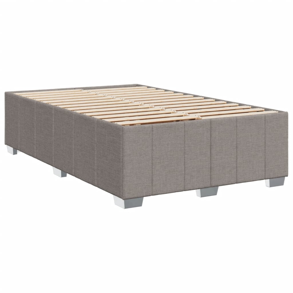 Boxspringbett mit Matratze Taupe 120x190 cm Stoff