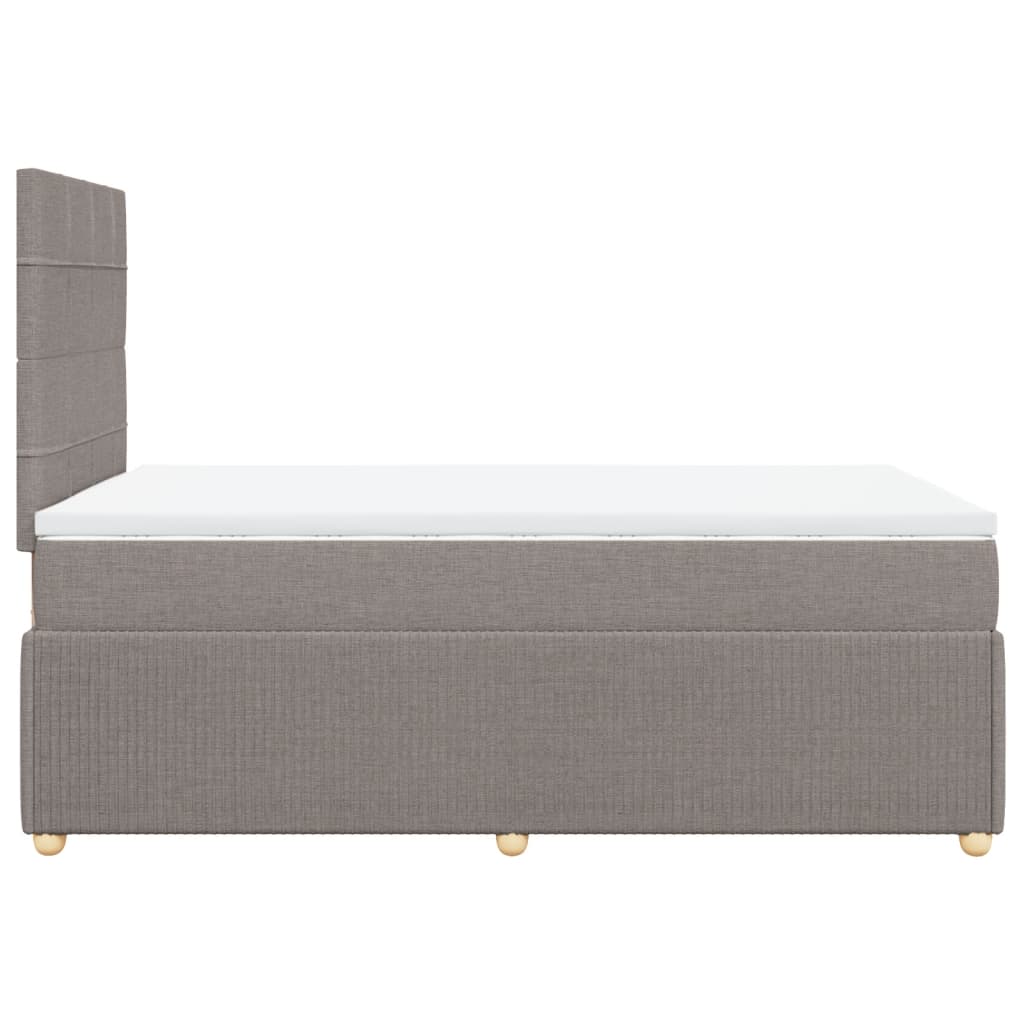 Boxspringbett mit Matratze Taupe 120x190 cm Stoff