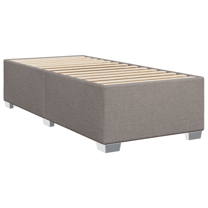 Boxspringbett mit Matratze Taupe 90x200 cm Stoff