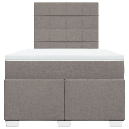 Boxspringbett mit Matratze Taupe 120x190 cm Stoff