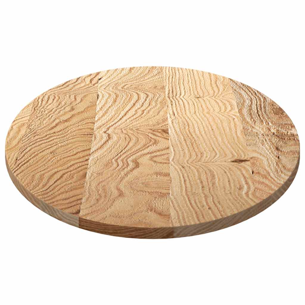 Tischplatte 120x60x2 cm Massivholz Eiche Oval