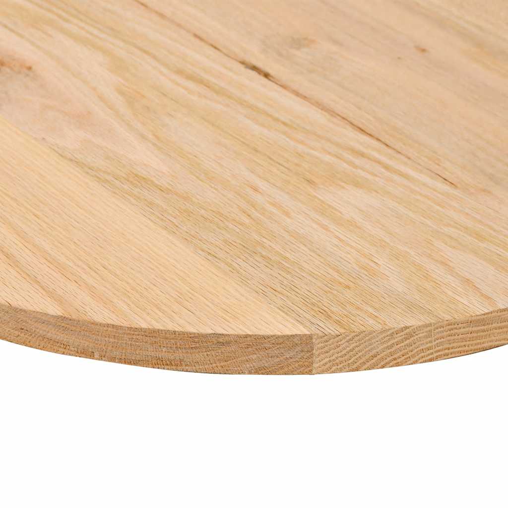 Tischplatte 120x60x2 cm Massivholz Eiche Oval