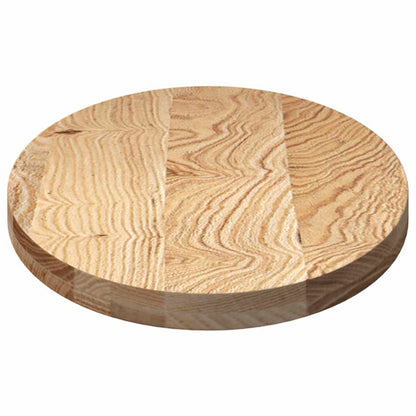 Tischplatte 100x50x4 cm Massivholz Eiche Oval