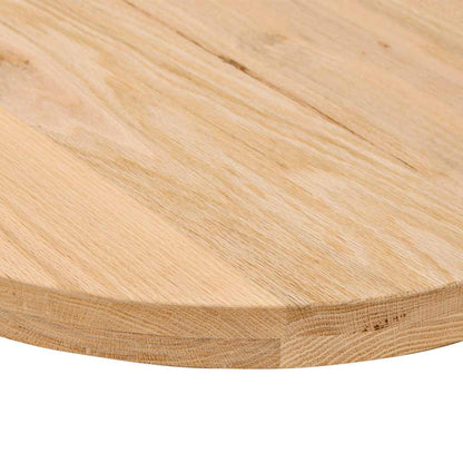 Tischplatte 120x60x4 cm Massivholz Eiche Oval