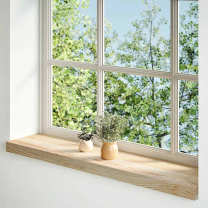 Fensterbänke 2 Stk. Unbehandelt 80x20x2 cm Massivholz Eiche