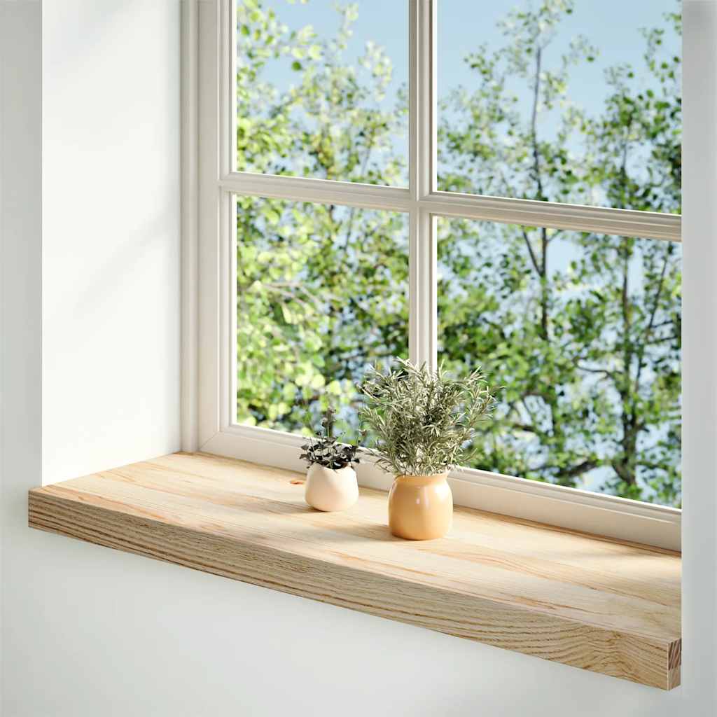 Fensterbänke 2 Stk. Unbehandelt 70x30x2 cm Massivholz Eiche