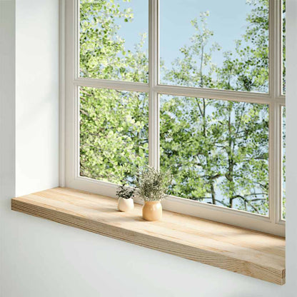 Fensterbänke 2 Stk. Unbehandelt 110x30x2 cm Massivholz Eiche