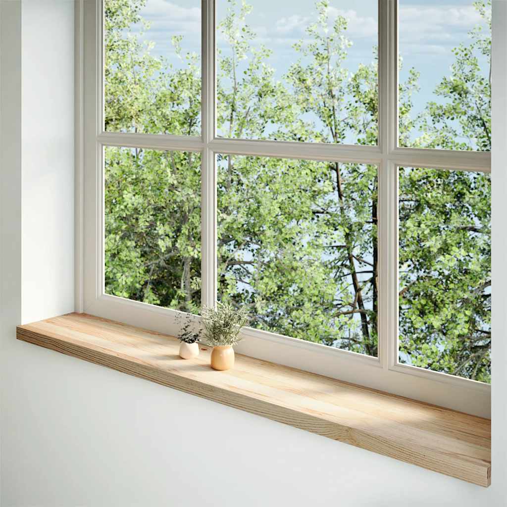 Fensterbänke 2 Stk. Unbehandelt 160x30x2 cm Massivholz Eiche